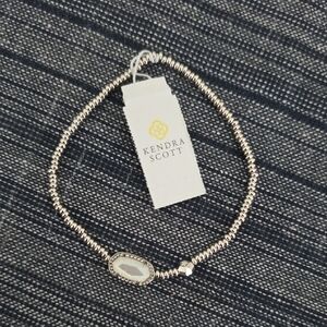 Kendra Scott Silver Beaded Bracelet with Charm
